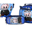 16 Inch  Trolley Bag Set - Labubu - Blue